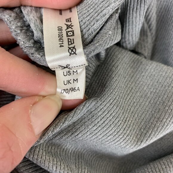 Free People Movement Womens M Cropped Tank Top Gray Cross Front Bralette Bra - Picture 12 of 16